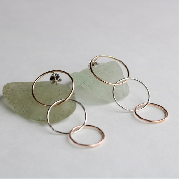 Agapantha Hoop Earrings - Picture 3 of 4